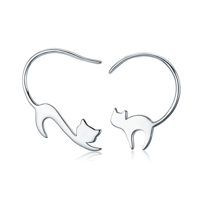 925 Sterling Silver Earrings for Women - 3*2.5cm, Platinum Plated