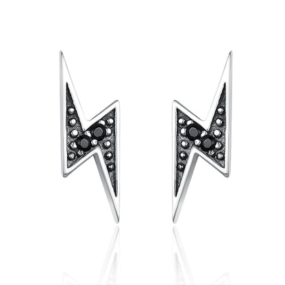 925 Sterling Silver Earrings with Pavé Setting CZ