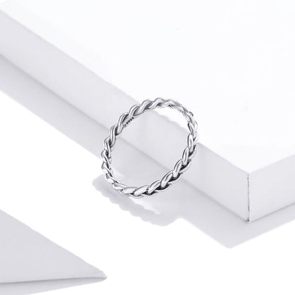 925 Sterling Silver Oxidized 0.20cm Ring Size 9 for Women