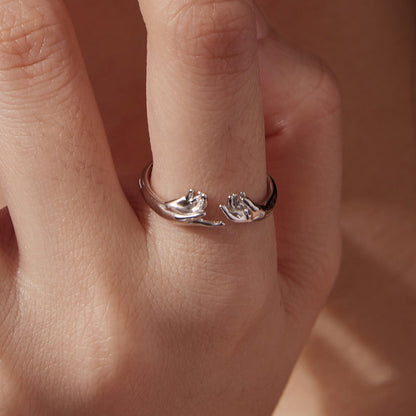 925 Sterling Silver Plated White Gold Ring for Women