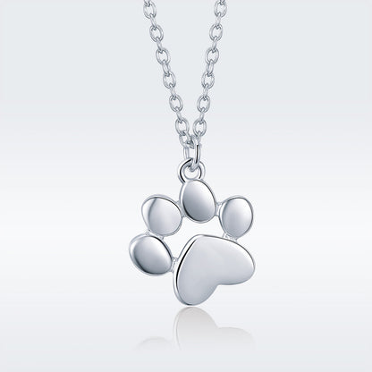 925 Sterling Silver Necklace with SCN Pendant 1.5x1.4cm for Women