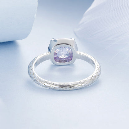 925 Sterling Silver Ring with Pavé Setting CZ, Size 6.0