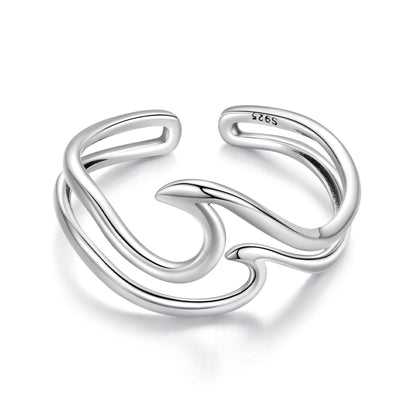 925 Sterling Silver Oxidized Ring for Men - Width 0.3-1.1cm