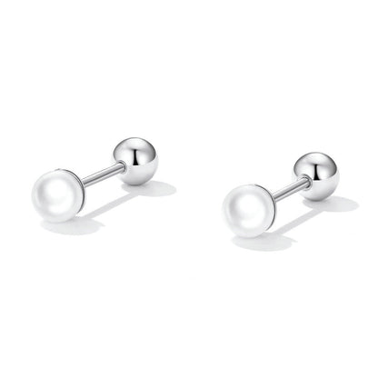 925 Sterling Silver Quality Shell Pearl Earrings for Women