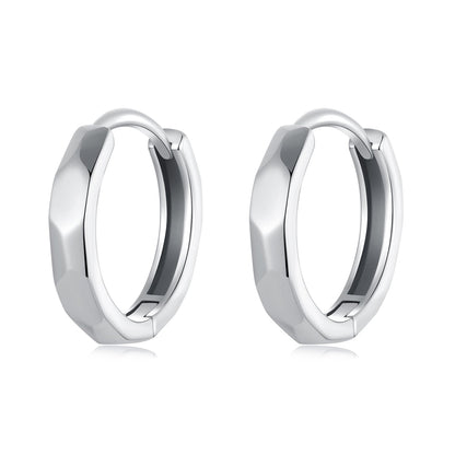 925 Sterling Silver Earrings 1.3*0.3cm for Women
