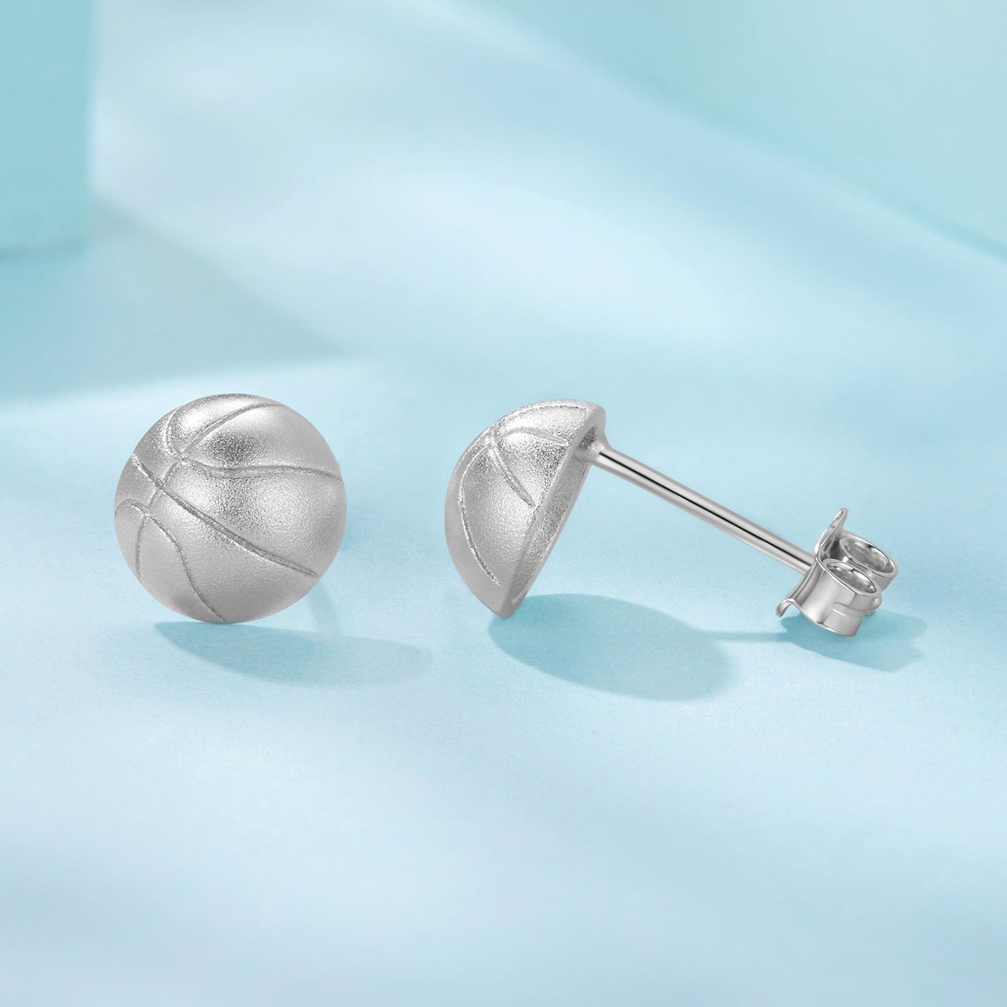 925 Sterling Silver Plated White Gold Earrings