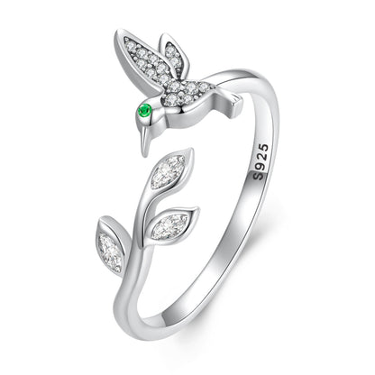 925 Sterling Silver Oxidized Silver Pavé Setting CZ Ring