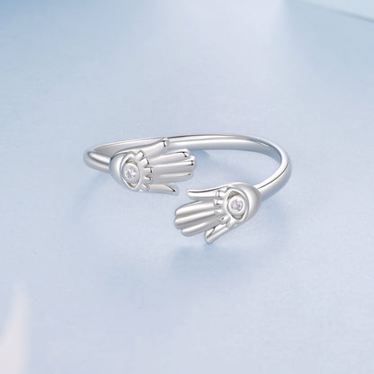 925 Sterling Silver Pavé Setting CZ Ring for Women
