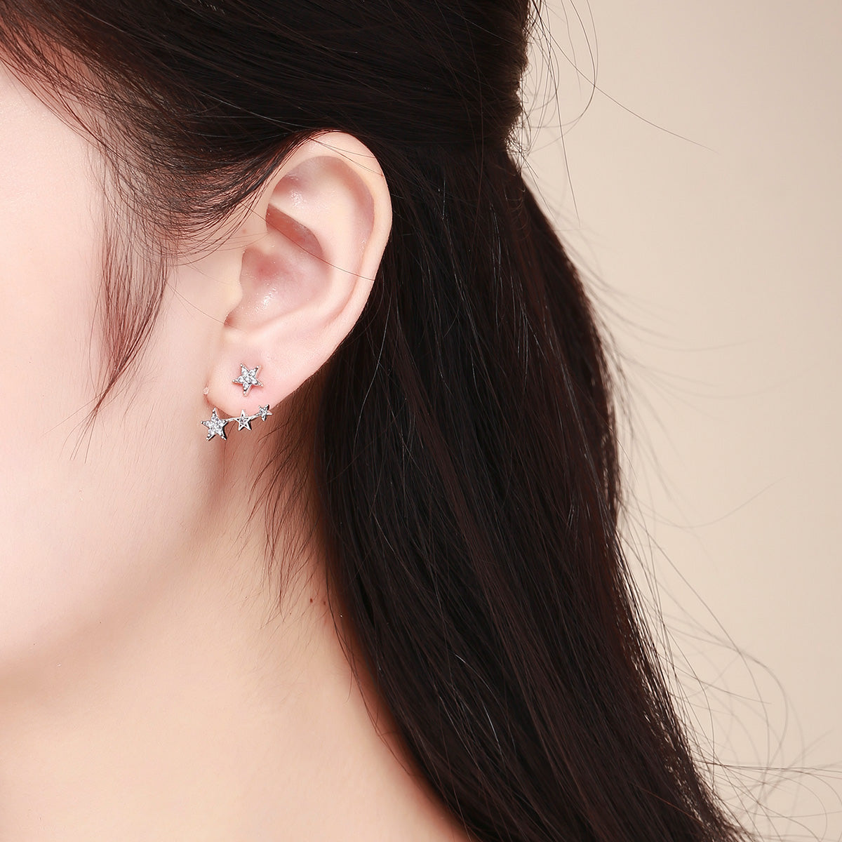 925 Sterling Silver Pavé Setting Earrings for Women