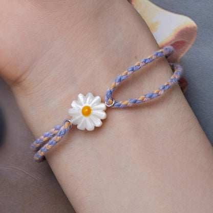 925 Sterling Silver Plated Platinum Deep Seashell Bracelet 24cm Adjustable for Women