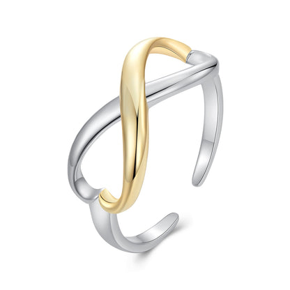 925 Sterling Silver Plated White Gold Ring for Women