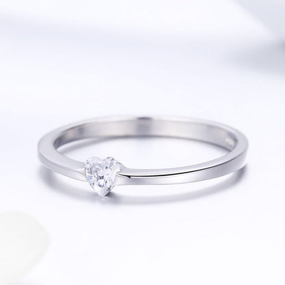925 Sterling Silver Ring for Women Size 6.0 with Pavé Setting CZ