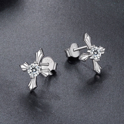 925 Sterling Silver 0.30 Carat Genuine Moissanite Earrings for Women