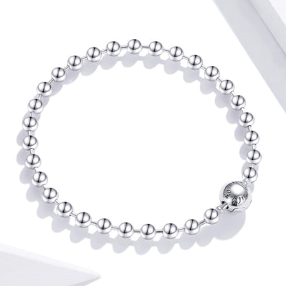 925 Sterling Silver Bracelet 17cm Oxidized & Platinum Plated for Women