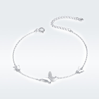 925 Sterling Silver Pavé Setting CZ Bracelet for Women