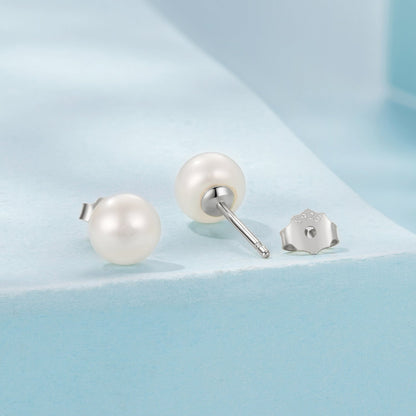 925 Sterling Silver Freshwater Pearl Earrings for Women