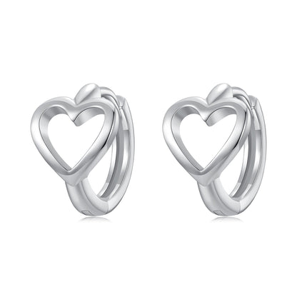 925 Sterling Silver Plated White Gold Earrings for Women