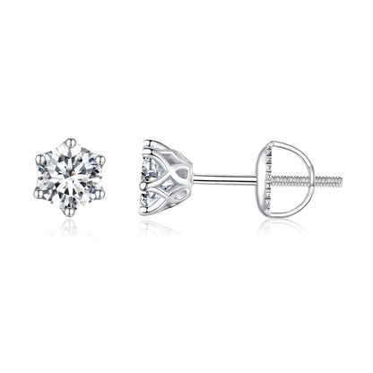 925 Sterling Silver Moissanite Earrings for Women