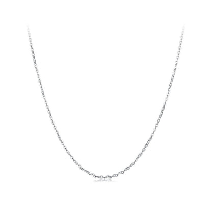 925 Sterling Silver Plated Platinum Necklace 45.0 cm for Men