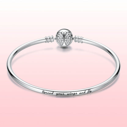 925 Sterling Silver 17.0 cm Oxidized CZ Bracelet for Women