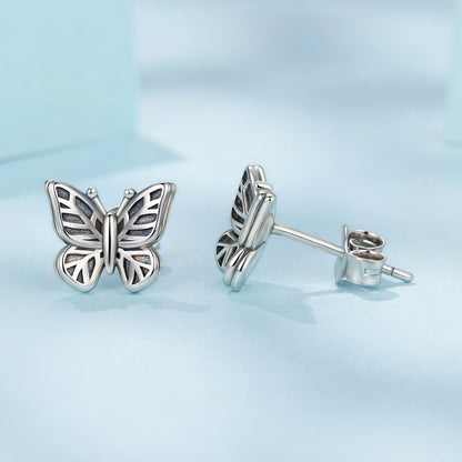 925 Sterling Silver Oxidized Silver Earrings for Women