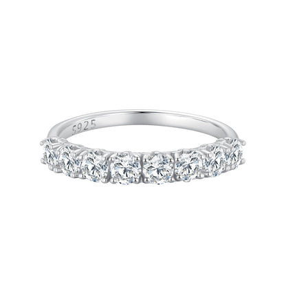 925 Sterling Silver Plated Moissanite Ring Size 5 for Women
