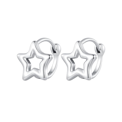 S925 Oxidized Silver 1cm Earrings for Women