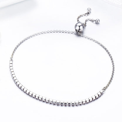 925 Sterling Silver Bracelet 27cm for Women