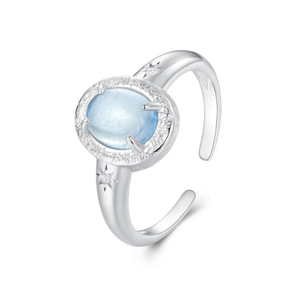 925 Sterling Silver Ring with Pavé Setting CZ, 0.2cm Width, White Gold Plated, Style E, Women