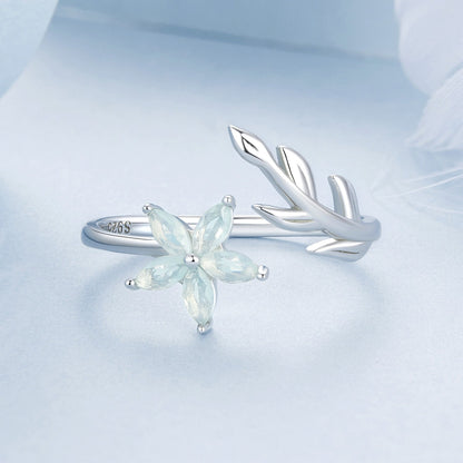 925 Sterling Silver & Opal Ring for Women