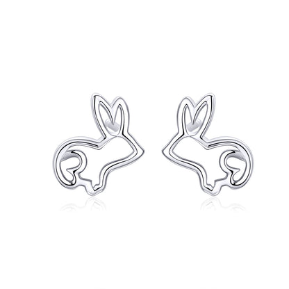 S925 Sterling Silver Plated Platinum Earrings