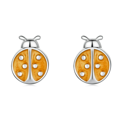 S925 Sterling Silver Enamel Earrings for Women