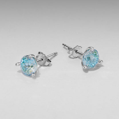 925 Sterling Silver Oxidized CZ Earrings