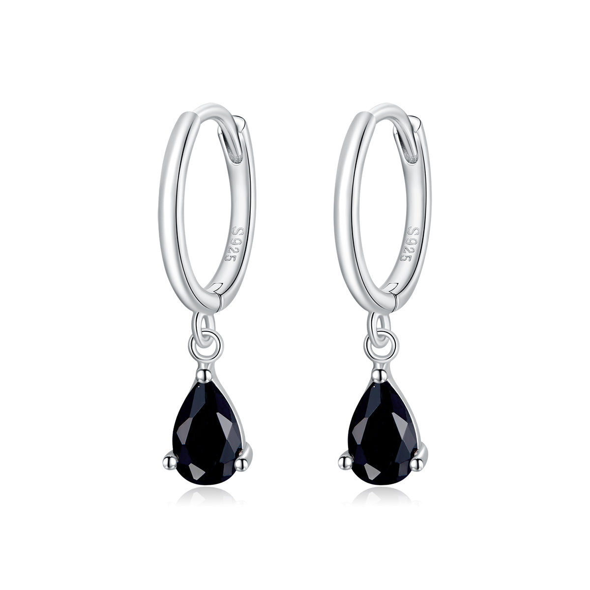 925 Sterling Silver Earrings with Pavé Setting CZ