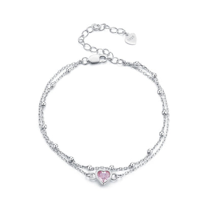 S925 Sterling Silver Pavé CZ Plated Bracelet for Women