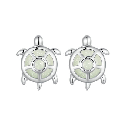 925 Sterling Silver Luminous Stone Earrings