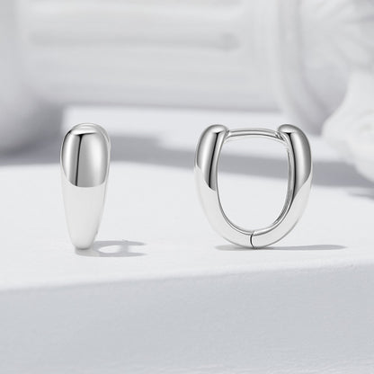 925 Sterling Silver Oxidized Earrings 12x5mm for Women