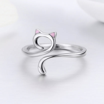 S925 Sterling Silver Adjustable Ring for Women