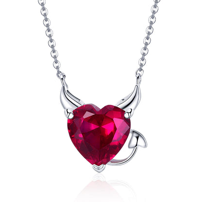 925 Sterling Silver Necklace with 1.5x1.3 cm Pendant for Women