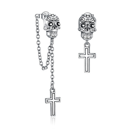 S925 Sterling Silver Oxidized Earrings for Women