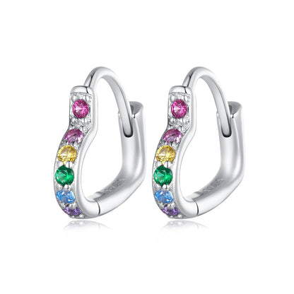 925 Sterling Silver Earrings with Pavé Setting CZ for Women