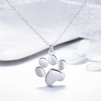 925 Sterling Silver Necklace with SCN Pendant 1.5x1.4cm for Women