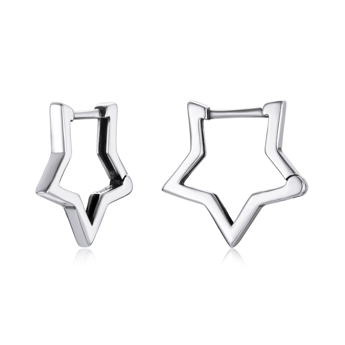 925 Sterling Silver Earrings 1.5cm x 1.7cm for Women