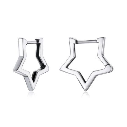 925 Sterling Silver Earrings 1.5cm x 1.7cm for Women
