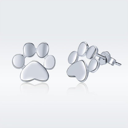 925 Sterling Silver Platinum Plated Earrings for Women