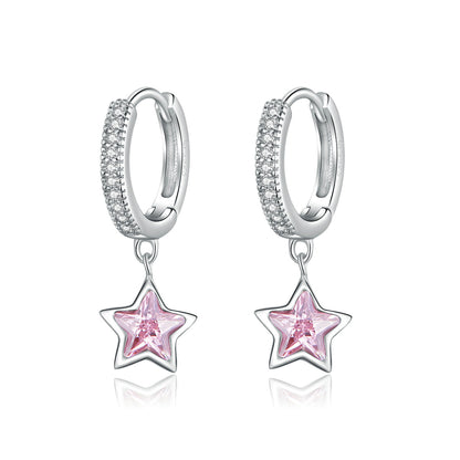 925 Sterling Silver Earrings with Pavé Setting CZ for Women