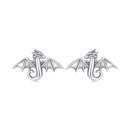 925 Sterling Silver Earrings with Oxidized Finish, 0.7*1.1cm