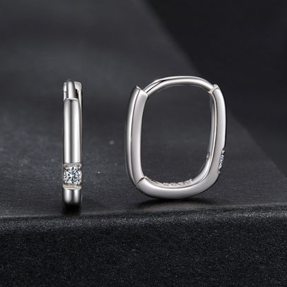 925 Sterling Silver Moissanite 0.16 ct Stud Earrings for Women