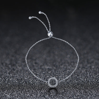 925 Sterling Silver Bracelet 26.5CM with 1.5*1.1CM Pendant for Unisex