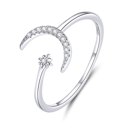 925 Sterling Silver Ring with Pavé Setting CZ